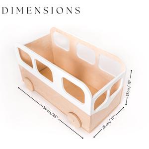 Organisateur de rangement pour jouets <span class=keywords><strong>sur</strong></span> roulettes, boîte <span class=keywords><strong>à</strong></span> jouets en bois pour enfants, <span class=keywords><strong>coffre</strong></span> en bois pour tout-petits, bac <span class=keywords><strong>à</strong></span> livres personnalisé blanc - Product Image 5