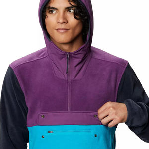 Custom Classic Fleece Sweatshirt <b>Hoodie</b> Cotton Polyester Sports <b>Sherpa</b> Quarter Zips Pullover Patchwork Knitted Embroidered - Product Image 5