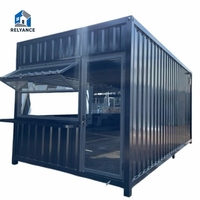 Maison conteneur modulaire pliable directe usine 40 pieds avec panneaux muraux isolés, pour stockage, kiosque à café préfabriqué et bureau