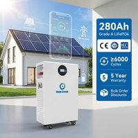 Batería de Iones de Litio de 15Kwh, 51.2v 280ah, Batería Lifepo4 de 16kwh 48V 314Ah, Batería Solar de Litio