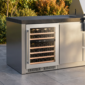 NE-403D-12 Dual Temperature Zones 34 Bottle <b>Compressor</b> Touch Control Frost Free Wine Cooler Refrigerator - Product Image 5