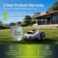 Mesin Pemotong Rumput Robot Pintar 0,9 Acre NetRTK AI Vision Tanpa Kabel Batas Pemotong Rumput Otomatis dengan Kontrol Aplikasi WiFi HaLow