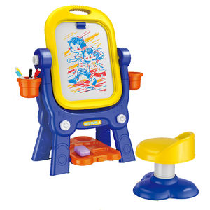 Penjualan terlaris 2025 mainan papan gambar 2 in 1 edukasi berdiri DIY Magnet dapat dihapus mainan papan gambar dua sisi - Product Image 1