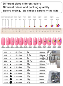 Оптовая Продажа Синий Циркон плоские стразы SS3-SS20 свободные стеклянные стразы не горячие фиксация алмазный камень - Product Image 5