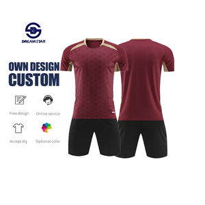 Conjunto de Uniforme de Fútbol Personalizado 100% Poliéster para Adultos, Transpirable, de Secado Rápido, con Estampado por Transferencia de Calor, para Verano - Product Image 4