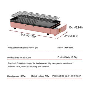 Plaque de cuisson électrique pour barbecue d'intérieur – Tendance 2026 : Plaque chauffante électrique à température contrôlée pour friture et grillades domestiques - Product Image 5