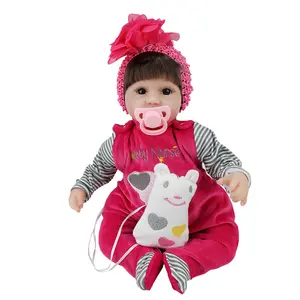 Baby Dolls Silicone Realistic Inch Girl Silicon Body For Full Newborn Soft With Kit Black Lifelike Toddler Clothes Reborn Doll