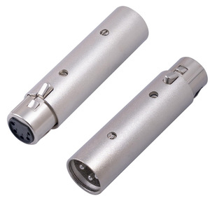 Xlr Adapter 3 Pin Male To 5 Pin Female Connector For Audio Sound <b>Systems</b> Metal High Quality Passive <b>Stereo</b> Output - Product Image 5