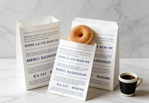 Papier d'emballage alimentaire pour charcuterie, imperméable, résistant à l'huile, pour hamburgers, emballage personnalisé pour sandwichs, papier imprimé résistant à la graisse - Product Image 3