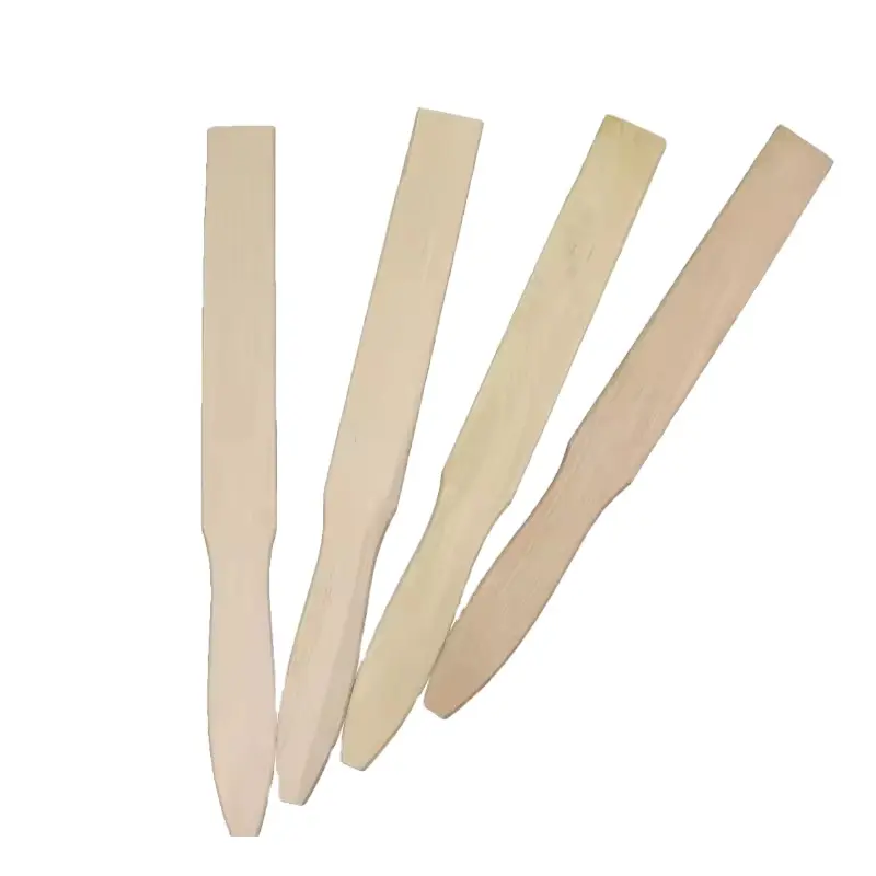 High Quality Disposable 25cm Length wooden sticks in paint mixing sticks For wooden paint paddle