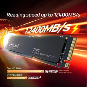 Crucial T700 内蔵ソリッドステートドライブ Gen5 NVMe M.2 SSD 最大12,400 MB/s DirectStorage対応 デスクトップ用 1TB 2TB 4TB オプション - Product Image 5