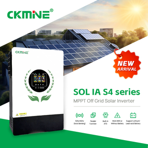 CKMINE 5kW 5000W ระบบโซลาร์เซลล์แบบออฟกริด+AC ไฮบริด อินพุต 220V 230V เฟสเดียว คลื่นไซน์บริสุทธิ์ สำหรับระบบจัดเก็บพลังงานภายในบ้าน รุ่น SOL IA5000-S4 H - Product Image 2