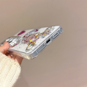 Funda de Teléfono TPU con Diseño de Castillo de Caramelos y Lentejuelas para Samsung S26 Ultra, S25, S24, Transparente con Brillo de Resina - Product Image 6