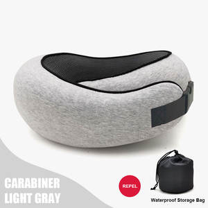 Cuscino da Viaggio Ortopedico in Gel Memory Foam per Collo, Supporto per Aereo, Sollievo dal Dolore, Pieghevole, Portatile, Design Personalizzato - Product Image 2