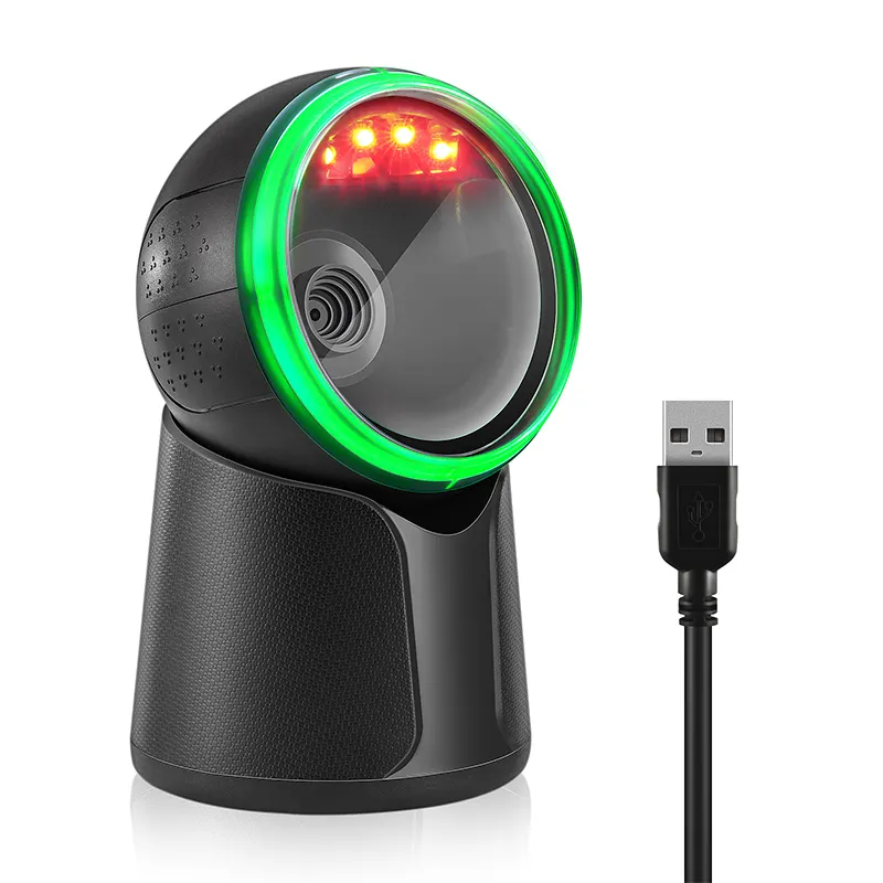 Hoogwaardige Desktop 1d 2d Barcodescanner Bedrade Usb & Com-Interface Goedkoop En Systeemcompatibiliteit Op Voorraad!