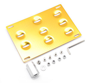 ตัวยึดป้ายทะเบียนกันชนหน้ารถยนต์อเนกประสงค์ทำจากสแตนเลสออกแบบได้ตามต้องการ - Product Image 1