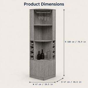 Mueble de Esquina para Vinos de Lujo, <span class=keywords><strong>Moderno</strong></span> y Minimalista, para <span class=keywords><strong>Bar</strong></span> en Casa y Sala de Estar, con Almacenamiento para Copas Colgantes - Product Image 6