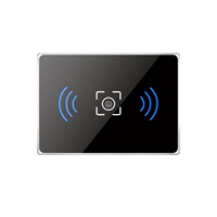 Lecteur de cartes PORTEVIX pour système de contrôle d'accès Linux, étanche, 13,56 MHz, lecteurs NFC RFID, RS485, Wiegand, code QR, ABS + verre trempé