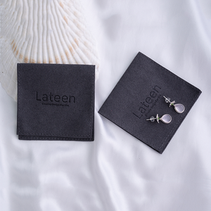 Custom Logo Small Jewelry Microfiber Suede Ring Bracelet Pouch Packing Jewelry <b>Gift</b> Velvet Pouch Flap <b>Envelope</b> Microfiber Pouch - Product Image 2
