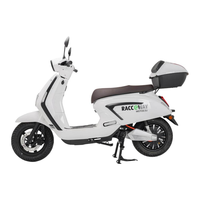 Moto électrique 4000W 72V, vitesse rapide 80 km/h, autonomie longue portée 160 km, double batterie au lithium, scooter électrique EU EEC COC, moto électrique