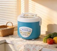 Autocuiseur Électrique Portable Multifonctionnel Antiadhésif de Type Cylindrique avec Minuteur Numérique Bleu pour Usage Domestique – Vente en Gros