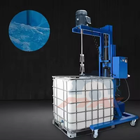 Agitateur de réservoir IBC haute vitesse de 1000 L, mélangeur électrique télescopique pour le mélange de liquides industriels