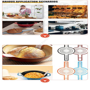 Alfombrilla de silicona para hornear Syh163 al por mayor con asa larga, antiadherente, reutilizable, para masa y pan - Product Image 3