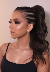 Hoàn hảo cao ponytail phần mở rộng tóc con người kết thúc tốt đẹp xung quanh ponytail bện tóc hairpiece Pony đuôi cho phụ nữ Bím Tóc - Product Image 4