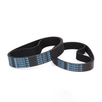Courroie synchrone à dents à boucle fermée à faible bruit JIEBAO HTD741-3M HTD3M, composant d'entraînement à longueur étendue adapté