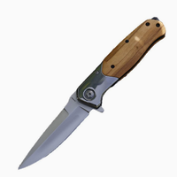 Couteau de poche tactique pliable avec manche en bois, acier inoxydable 3cr13, outil de camping en plein air, EDC, autodéfense