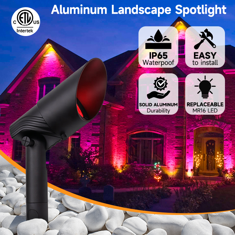 LT Tech LT9101C Smart LED RGB Wifi Garden Spotlight with Tuya App Control - Outdoor Landscape Lighti