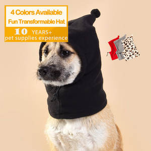 강아지 모자 애완동물 의상-재미있는 축제 크리스마스 신기한 헤드웨어 따뜻한 플리스 후드 귀여운 변신 모자 강아지용 - Product Image 1
