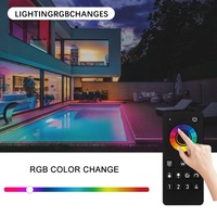 C320 Aipin IP68 Resistente al Agua, 2.4G WIFI Zigbee Sync, Aplicación Inteligente Tuya, Control Remoto RGB para Piscina, 4 Zonas MESH, 30m, 3 Canales PWM, CE/FCC