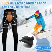 Protection pour patinage sur glace, pantalon long, genouillères de protection OEM pour patinage hivernal, équipement de protection, fabricant en gros