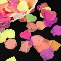 Confetti-papierresten 2,5 cm hartvormige stukjes, feestartikel voor Valentijnsdag, bruiloften, handdecoraties, ballonnen