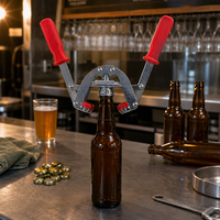 Capsuleuse manuelle à double levier pour bouteilles de bière, machine à capsuler pour brassage maison, scelleuse de bouteilles en verre pour sodas