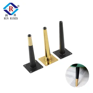 F01 Modern Metal Brass Oblique Tapered Furniture Feet For Table legs Cupboard Cabinet Sofa Legs