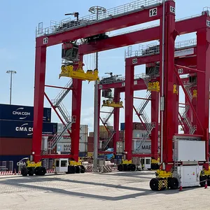 Fornitura di fabbrica porto industriale RTG 50 ton quayside container gru per la vendita
