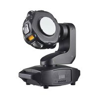 Projecteur LED mobile 4-en-1 120W RGBW Ra80 IP20 avec faisceau laser et stroboscope, contrôle DMX512 pour DJ, discothèque, bar et ambiance de nuit