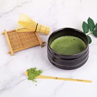 Ensemble de Matcha personnalisé avec boîte rose, bol à Matcha en céramique avec fouet en bambou et cuillère à Matcha coffret cadeau