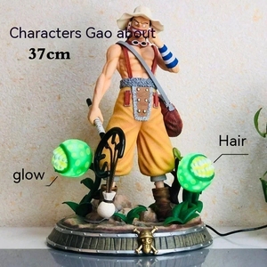 Tamaño grande 1 pieza Dream <span class=keywords><strong>Usopp</strong></span> PVC Anime figura estatuas modelo juguete Unisex gran estatua 38CM - Product Image 2