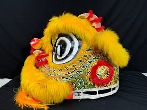 Traje de danza del león personalizado hecho a mano de fábrica de tamaño normal, traje de danza del león inspirado en la cultura china <span class=keywords><strong>para</strong></span> <span class=keywords><strong>dos</strong></span> <span class=keywords><strong>personas</strong></span> - Product Image 3