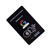 Tarjeta NFC Personalizada para Reseñas de Google, Acceso Rápido a la URL, 13.56MHz, Etiqueta Inteligente RFID de PVC con Código QR para Seguimiento en Redes Sociales y Comentarios
