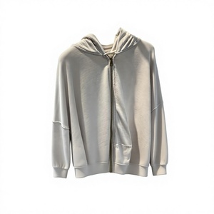 Sudadera con Capucha y Cierre para Hombre, Corte Regular, Color Sólido, Algodón French Terry, Estilo Casual para Otoño - Product Image 1