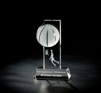 Trophée de football en cristal K9, design ballon de football, personnalisé, écologique, poli, coupe de récompense sportive, tournoi, championnat, équipe