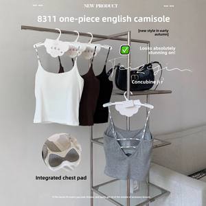 Capospalla senza schienale femminile all'inizio dell'autunno nuova bellissima canotta Casual per indumenti interni in cotone a coste - Product Image 4