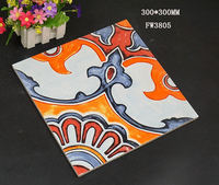 Maroc Mexicain Peinture À La Main Design Motif Carrelage En Céramique 300*300 Salle De Bains Carrelage En Porcelaine Mat pour Salle De Bains