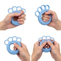 Anillo de Silicona para Estiramiento de Dedos, Fabricado en Zhejiang, Talla Única, 20-30lbs, Doble Resistencia, Entrenador de Fisioterapia, OEM Personalizado