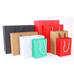 Customized Gold Foil Logo Hair Extension Packaging Clothing Cosmetic Jewelry Skin Care Paper Bags