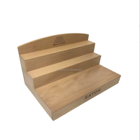 Présentoirs à 3 niveaux en bois avec petits bols pour la vente au détail, comptoirs, salons d'artisanat, marchés fermiers, salons professionnels, et pour les vendeurs.
